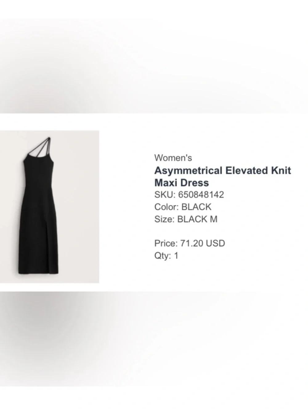 Abercrombie & Fitch Asymmetric Knit Maxi Dress